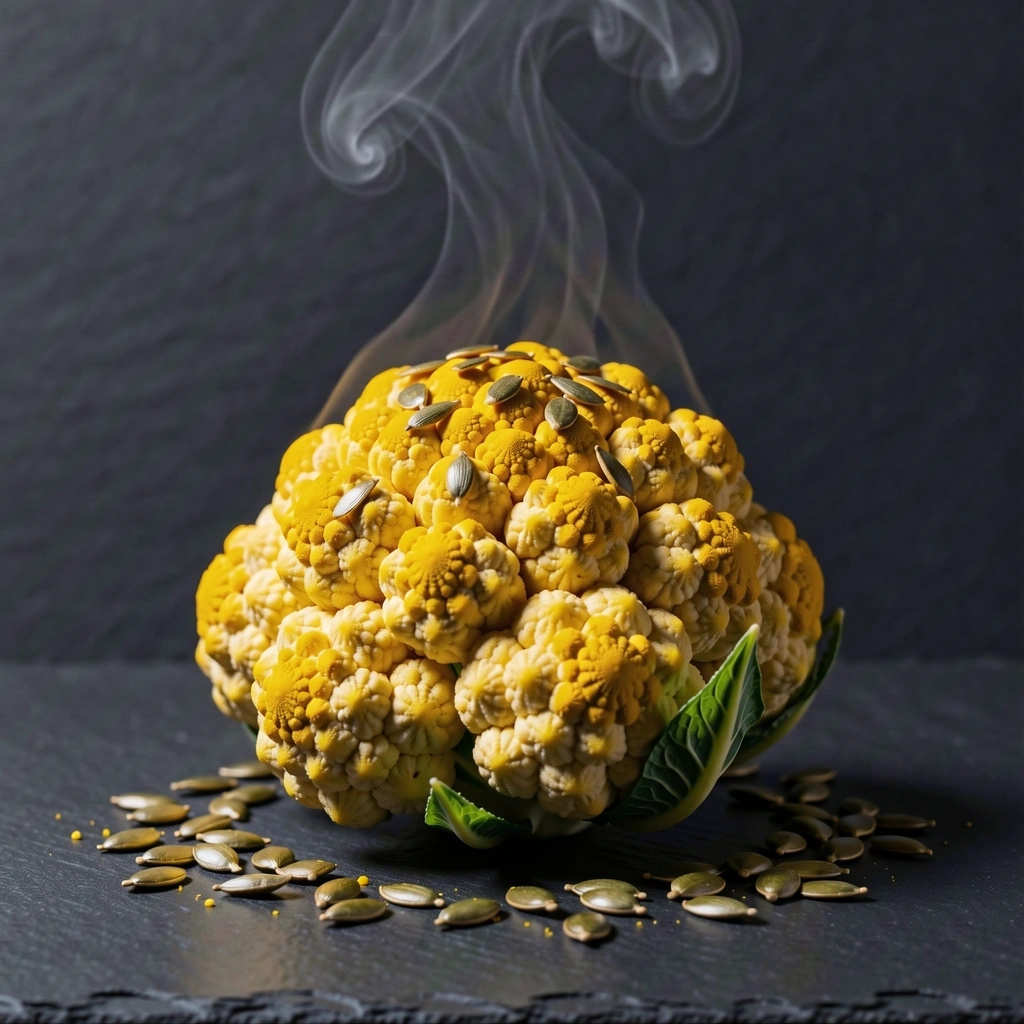 Pečený květák s kurkumou